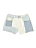 PacSun 100% Cotton Color Block Blue Denim Shorts Size 26 waist - photo 1
