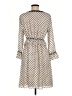 Max Studio 100% Polyester Polka Dots Tan Casual Dress Size M - photo 2