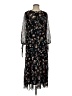Madewell 100% Polyester Floral Black Casual Dress Size S - photo 1