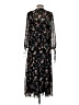 Madewell 100% Polyester Floral Black Casual Dress Size S - photo 2