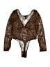 Honey Birdette Animal Print Brown Bodysuit Size S - photo 2