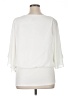 Coco Bianco 100% Polyester Ivory 3/4 Sleeve Blouse Size XL - photo 2