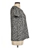 Anthropologie Animal Print Black Short Sleeve Top Size M - photo 4