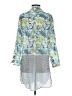 Roberta Roller Rabbit Blue Long Sleeve Button-Down Shirt Size S - photo 2