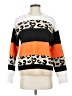 Miracle Animal Print Orange Pullover Sweater Size XS - photo 1