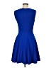 Diane von Furstenberg Solid Blue Cocktail Dress Size 6 - photo 2