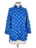 Boho Chic 100% Viscose Blue 3/4 Sleeve Blouse Size XS - photo 1