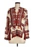 Tiny 100% Rayon Brown Long Sleeve Blouse Size M - photo 1