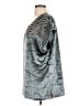 Soft Surroundings Silver Short Sleeve Top Size L - photo 5