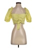 Zara Yellow Short Sleeve Blouse Size S - photo 1