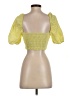 Zara Yellow Short Sleeve Blouse Size S - photo 2