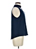 E&M Collection Blue Sleeveless Blouse Size M - photo 4