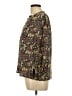 Brora 100% Viscose Floral Brown 3/4 Sleeve Blouse Size 12 - photo 5