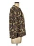 Brora 100% Viscose Floral Brown 3/4 Sleeve Blouse Size 12 - photo 4