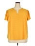 Hilary Radley 100% Polyester Yellow Short Sleeve Blouse Size XXL - photo 1