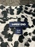 Lands' End 100% Cotton Animal Print Silver 3/4 Sleeve Button-Down Shirt Size L - photo 7