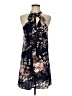 Unbranded 100% Polyester Floral Blue Casual Dress Size M - photo 1