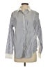 Everlane 100% Cotton Stripes Blue Long Sleeve Button-Down Shirt Size 4 - photo 1