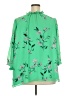 Grace 100% Polyester Green 3/4 Sleeve Blouse Size 3X - photo 2