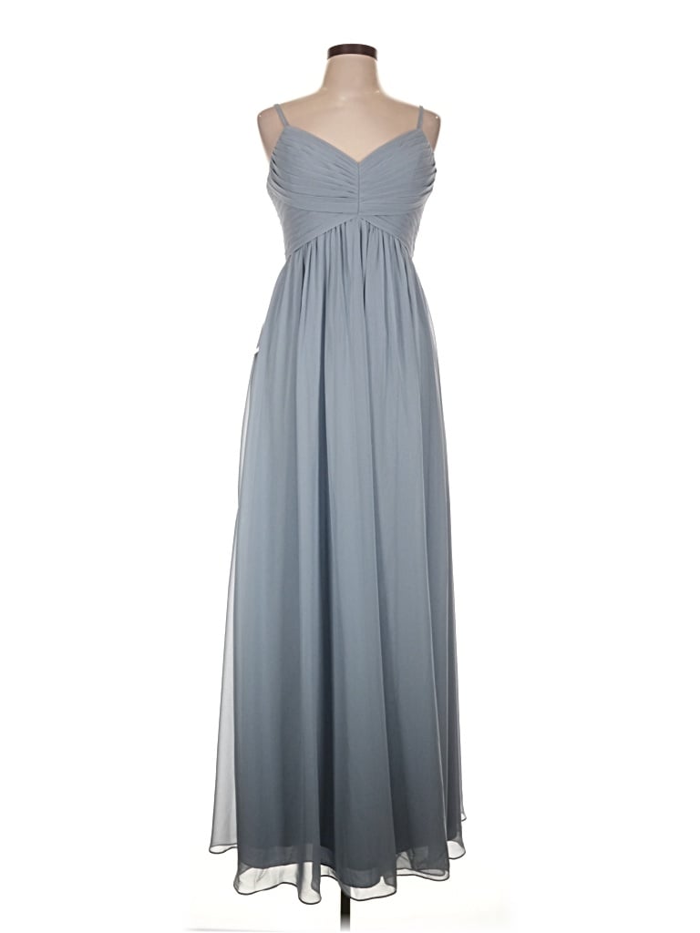 Azazie Cocktail Dress - Bridesmaid: Gray Dresses - New - Size 10