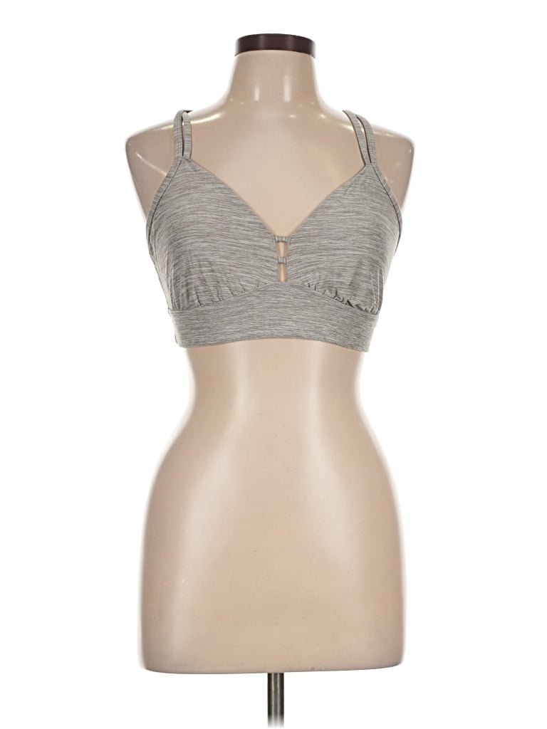 Pre-owned All In Motion Tank Top Gray Halter Neckline Tops