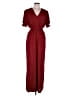 Boden Solid Burgundy Jumpsuit Size 10 - photo 1