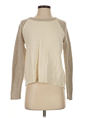 Madewell Province Cross-Back Pullover Sweater in Colorblock (view 1)
