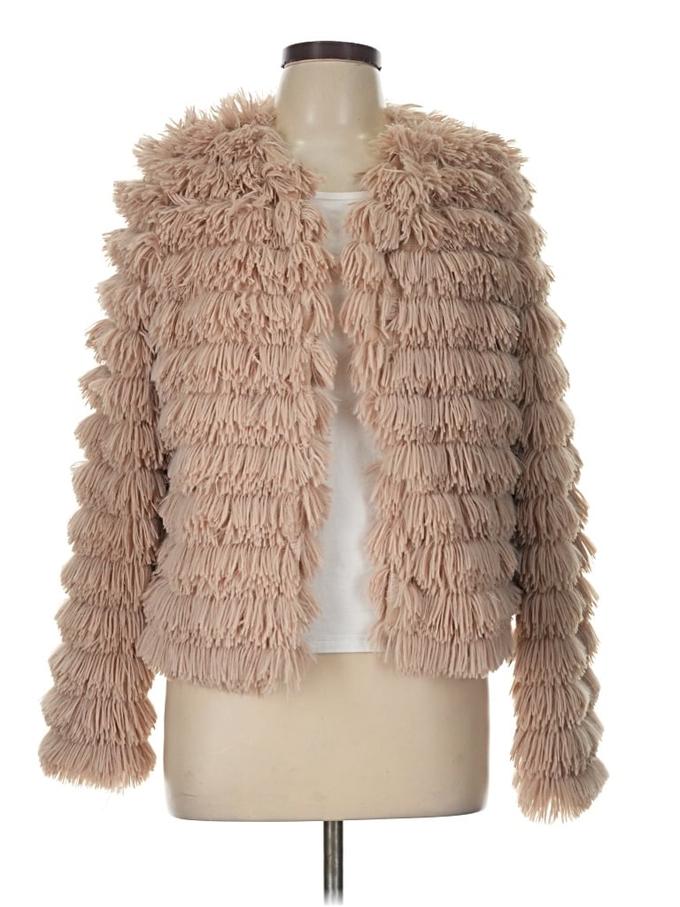 Pre-owned Sage The Label Faux Fur Jacket In Pink