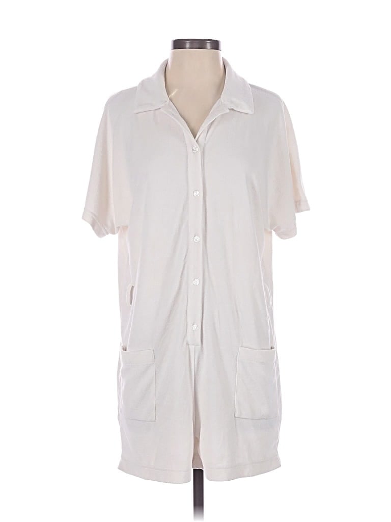 Pre-owned Andie Romper In Ivory