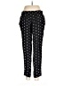 Ann Taylor LOFT 100% Viscose Polka Dots Black Casual Pants Size M - photo 2