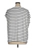 78 & Sunny Stripes White Short Sleeve Top Size 1X - photo 2