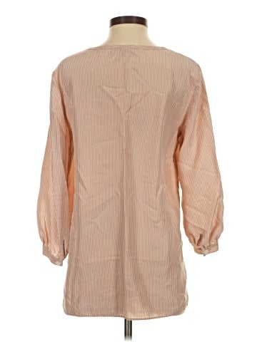 Lafayette 148 New York 3/4 Sleeve Silk Top (view 2)