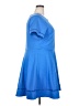 City Studio Solid Blue Casual Dress Size 20 - photo 4
