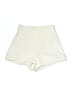 Mo & Co 100% Polyester Solid Ivory Shorts Size XS - photo 1