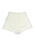 Mo & Co 100% Polyester Solid Ivory Shorts Size XS - photo 2