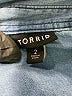 Torrid 100% Cotton Blue Long Sleeve Button-Down Shirt Size 2X Plus (2) - photo 7