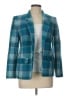 Pendleton 100% Wool Plaid Teal Wool Blazer Size 10 - photo 1