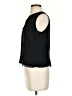 Ann Taylor 100% Silk Black Sleeveless Silk Top Size 4 - photo 5