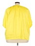 DKNY 100% Polyester Yellow Short Sleeve Blouse Size 3X - photo 2