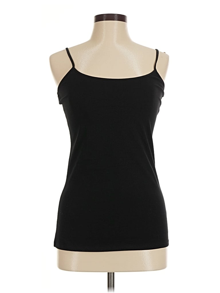 Pre-owned Halogen Tank Top Black Strapless Neckline Tops