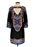 City Studio Paisley Black Casual Dress Size S - photo 2