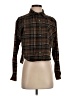 Love Notes Plaid Brown Long Sleeve Blouse Size S - photo 1