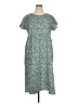 Unbranded 100% Polyester Print Green Casual Dress Size 1X - photo 1