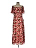 Julia Jordan 100% Polyester Floral Red Casual Dress Size 12 - photo 1