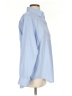 Lands' End Chevron-herringbone Blue Long Sleeve Button-Down Shirt Size S - photo 4