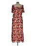 Julia Jordan 100% Polyester Floral Red Casual Dress Size 12 - photo 2