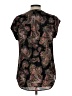 Daniel Rainn 100% Polyester Paisley Black Short Sleeve Blouse Size L - photo 2