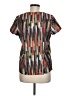Gerard Darel 100% Polyester Brown Short Sleeve Blouse Size 6 (38) - photo 2