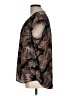 Daniel Rainn 100% Polyester Paisley Black Short Sleeve Blouse Size L - photo 5
