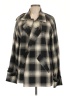 RtA Denim 100% Cotton Plaid Gray Coat Size L - photo 1
